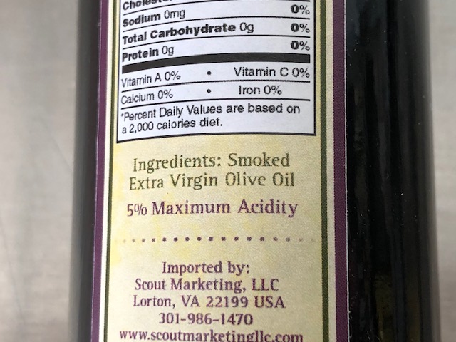 Pin Tree Wood smocked Olive Oil 25 cl Bottle Unit